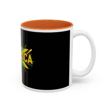 Load image into Gallery viewer, Jamaica Flag Two-Tone Accent Mug — 11oz/15oz