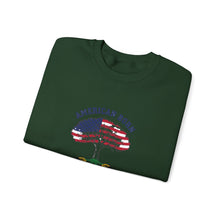 Load image into Gallery viewer, Crewneck Sweatshirt - "American Born Jamaican Roots" Flag Tree Design