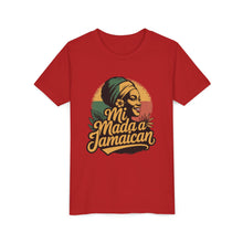 Load image into Gallery viewer, Youth Tee - "Mi Mada a Jamaican" Kids T‑Shirt