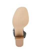 Load image into Gallery viewer, RAG&CO DOLPH STACK BLOCK HEELED SANDAL