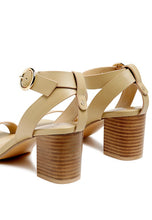 Load image into Gallery viewer, RAG&CO DOLPH STACK BLOCK HEELED SANDAL