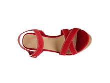 Load image into Gallery viewer, RAG&CO CHOUPETTE SUEDE LEATHER BLOCK HEELED SANDAL