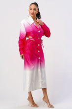 Load image into Gallery viewer, Color gradient spring trench coat