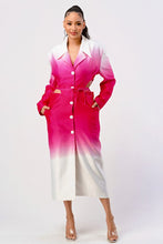 Load image into Gallery viewer, Color gradient spring trench coat