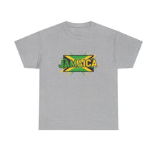 Load image into Gallery viewer, Jamaica Retro Pop Art Tee - Bold Green & Gold Island Graphic Shirt
