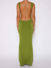 Load image into Gallery viewer, Kylie Backless Wide Strap Maxi Dress