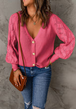 Load image into Gallery viewer, Britain V-Neck Button Up Cardigan