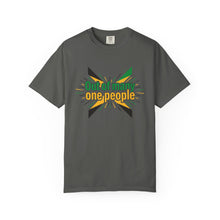 Load image into Gallery viewer, Out of Many One People T-Shirt — Jamaican Unity Flag Graphic Tee