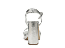 Load image into Gallery viewer, Merengue Metallic High Block Heel Sandal