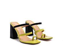 Load image into Gallery viewer, Marve Block Heel Thong Sandals