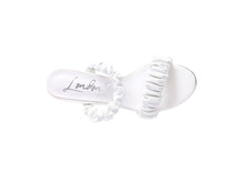 Load image into Gallery viewer, QUALIE GATHERED AROUND SLIP-ON HEELED SANDAL