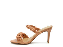 Load image into Gallery viewer, QUALIE GATHERED AROUND SLIP-ON HEELED SANDAL