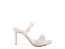 Load image into Gallery viewer, QUALIE GATHERED AROUND SLIP-ON HEELED SANDAL