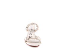 Load image into Gallery viewer, QUALIE GATHERED AROUND SLIP-ON HEELED SANDAL