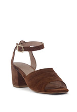 Load image into Gallery viewer, MON BEAU FINE SUEDE BLOCK HEELED SANDAL