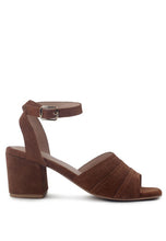 Load image into Gallery viewer, MON BEAU FINE SUEDE BLOCK HEELED SANDAL
