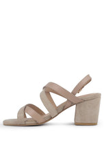 Load image into Gallery viewer, MON LAPIN HIGH BLOCK HEEL LEATHER SANDAL