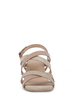 Load image into Gallery viewer, MON LAPIN HIGH BLOCK HEEL LEATHER SANDAL