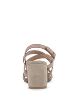 Load image into Gallery viewer, MON LAPIN HIGH BLOCK HEEL LEATHER SANDAL