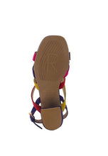 Load image into Gallery viewer, ASTRID BLOCK HEEL LEATHER SANDAL