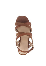 Load image into Gallery viewer, ASTRID BLOCK HEEL LEATHER SANDAL