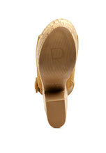 Load image into Gallery viewer, VENDELA LEATHER SLINGBACK PLATFORM SANDAL IN TAN