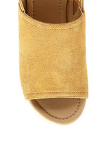 Load image into Gallery viewer, VENDELA LEATHER SLINGBACK PLATFORM SANDAL IN TAN