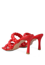 Load image into Gallery viewer, HIGH BAE POINTED HEEL BRAIDED SANDALS