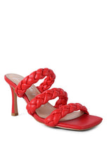 Load image into Gallery viewer, HIGH BAE POINTED HEEL BRAIDED SANDALS