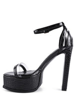 Load image into Gallery viewer, CUTLASS HIGH HEELED CHUNKY SANDALS