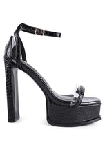Load image into Gallery viewer, CUTLASS HIGH HEELED CHUNKY SANDALS