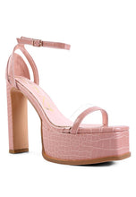 Load image into Gallery viewer, CUTLASS HIGH HEELED CHUNKY SANDALS
