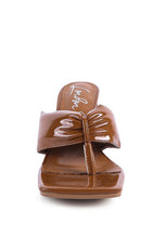 Load image into Gallery viewer, PHANTOM RUCHED HIGH HEELED THONG SANDALS