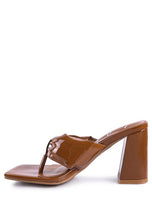 Load image into Gallery viewer, PHANTOM RUCHED HIGH HEELED THONG SANDALS