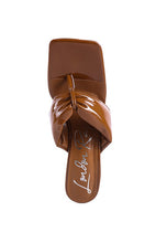 Load image into Gallery viewer, PHANTOM RUCHED HIGH HEELED THONG SANDALS