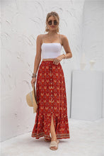 Load image into Gallery viewer, Womens Print Maxi Skirt