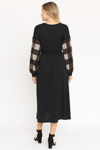 Load image into Gallery viewer, Bishop Sleeve Tea Length Dress
