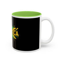 Load image into Gallery viewer, Jamaica Flag Two-Tone Accent Mug — 11oz/15oz