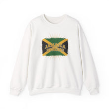 Load image into Gallery viewer, Jamaica Strong Crewneck Sweatshirt – Jamaican Flag Graphic