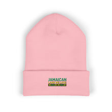 Load image into Gallery viewer, Jamaican Embroidered Cuffed Beanie — Reggae-Inspired Knit Hat