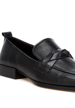 Load image into Gallery viewer, Hostess Genuine Leather Braided Loafers