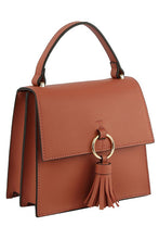 Load image into Gallery viewer, Fashion Ring Tassel Flap Crossbody Satchel