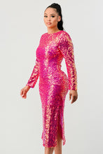 Load image into Gallery viewer, SEQUIN GLAMOUR MAXII DRESS