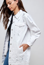 Load image into Gallery viewer, Distress Denim Jacket