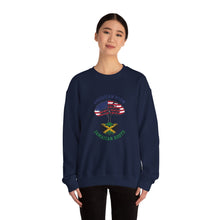 Load image into Gallery viewer, Crewneck Sweatshirt - "American Born Jamaican Roots" Flag Tree Design