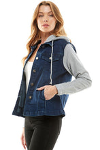 Load image into Gallery viewer, Spandex Ladies Denim Jacket