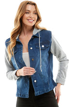 Load image into Gallery viewer, Spandex Ladies Denim Jacket
