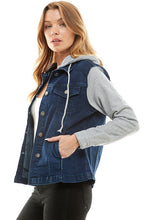 Load image into Gallery viewer, Spandex Ladies Denim Jacket