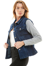 Load image into Gallery viewer, Spandex Ladies Denim Jacket