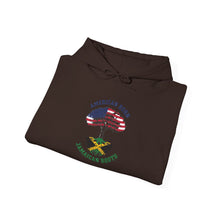 Load image into Gallery viewer, American Born Jamaican Roots Hoodie — Patriotic USA/Jamaica Flag Graphic